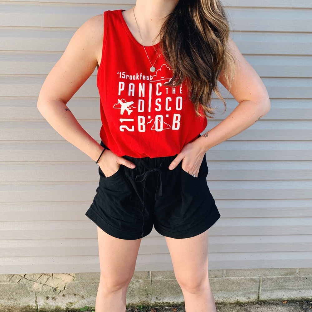 ‘15rookfest Panic At The Disco Graphic Tank Top